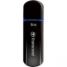 Transcend JetFlash 600 - USB flash drive - 8 GB - USB 2.0 - blue